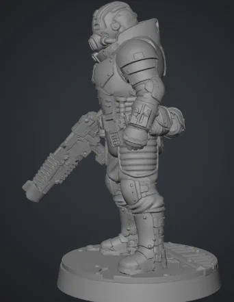 Chiến Binh Súng Dài (Tabletop Long Barrel Warrior) - Image 3