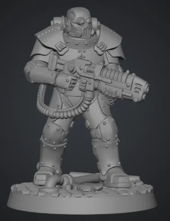 Mô hình lính hạng nặng Tabletop Heavy Weapons Trooper 1 - Image 1