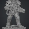 Mô hình lính hạng nặng Tabletop Heavy Weapons Trooper 1 - Thumbnail 1