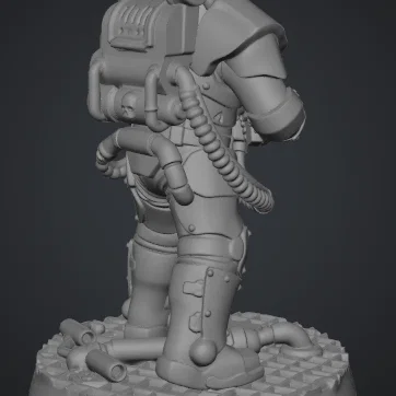 Mô hình lính hạng nặng Tabletop Heavy Weapons Trooper 1