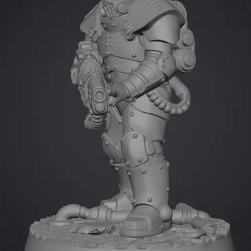 Mô hình lính hạng nặng Tabletop Heavy Weapons Trooper 1