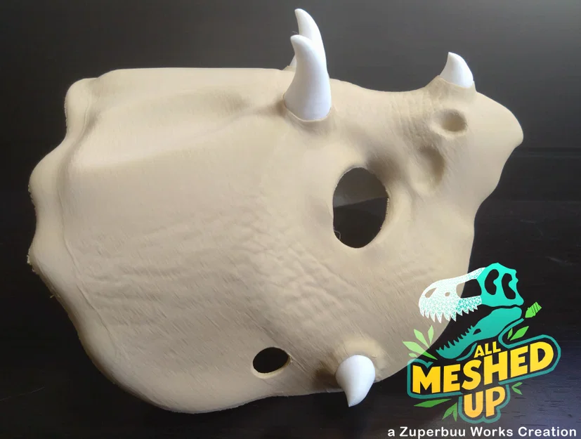 Mặt nạ hóa trang Triceratops - Image 3