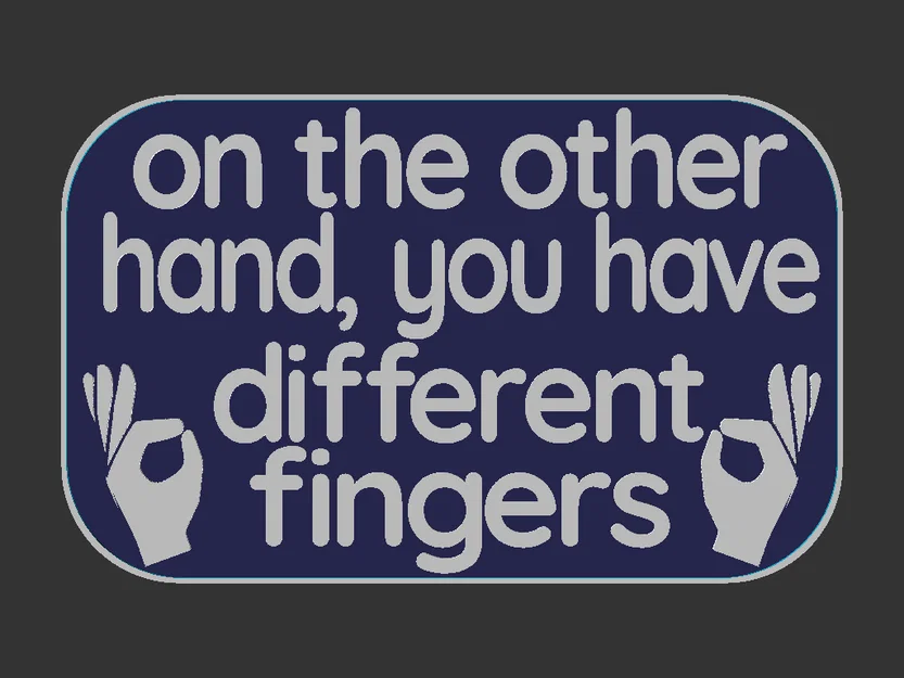 Bảng hiệu "On the Other Hand sign" - Image 2