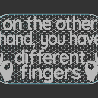 Bảng hiệu "On the Other Hand sign"