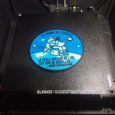 Biển báo nhà vệ sinh phi hành gia hài hước in 3D