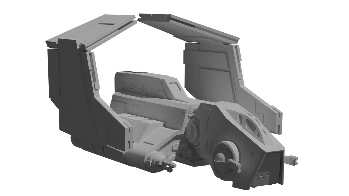 Mô hình tàu Star Wars Republic Nu-Class Attack Shuttle - Image 12