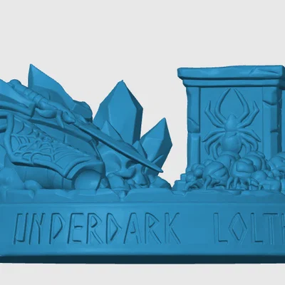 Đế mô hình Drow Underdark