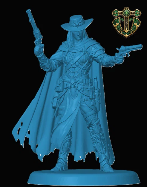 Mô hình Drow Gunslinger cho game nhập vai - Image 1
