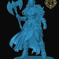 Mô hình Drow Barbarian cho game RPG - Thumbnail 1