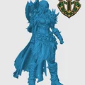 Mô hình Drow Barbarian cho game RPG - Thumbnail 2