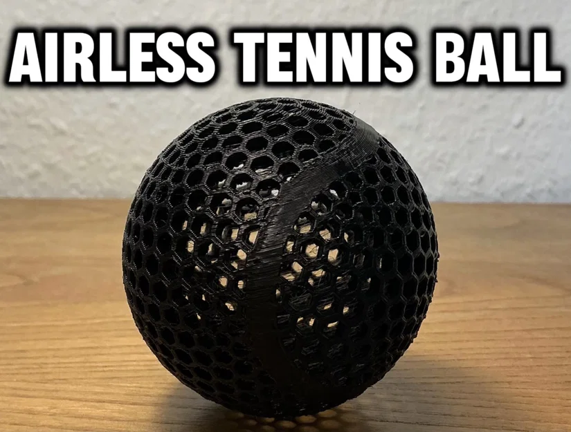 Mô hình quả bóng tennis in 3D không cần hơi (Airless Tennis Ball) - Image 1