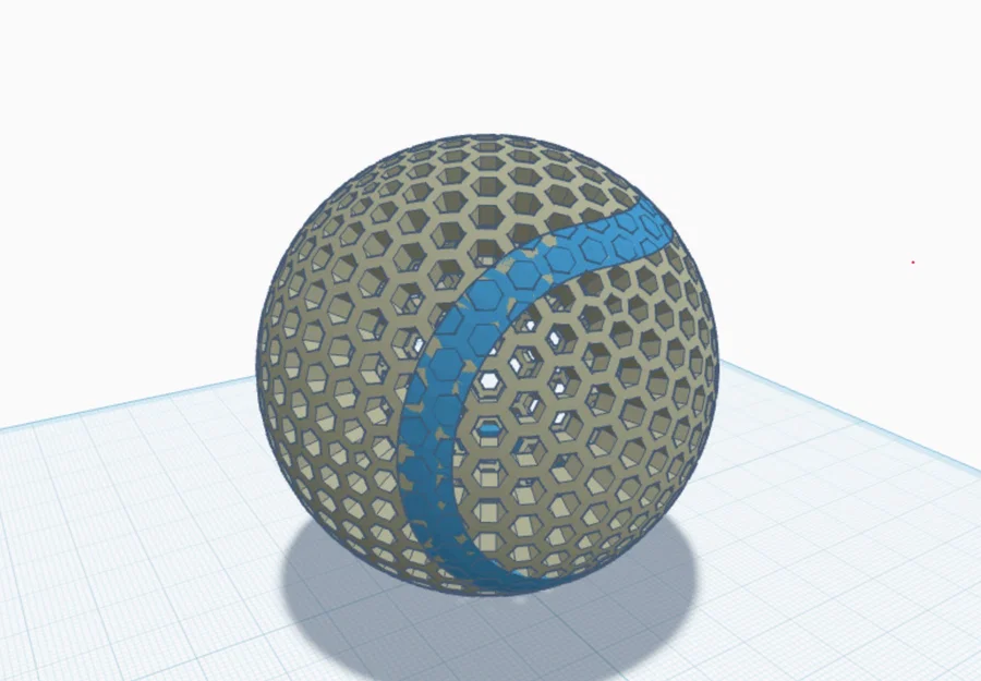Mô hình quả bóng tennis in 3D không cần hơi (Airless Tennis Ball) - Image 2