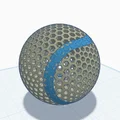 Mô hình quả bóng tennis in 3D không cần hơi (Airless Tennis Ball) - Thumbnail 2