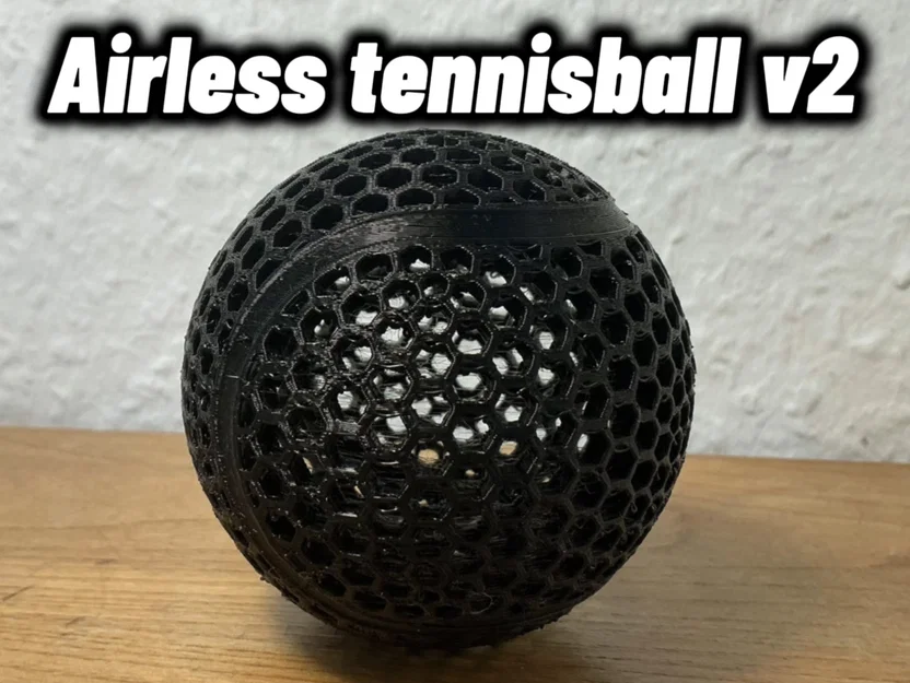 Mô hình quả bóng tennis Airless v2: Thiết kế in 3D độc đáo - Image 1