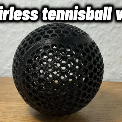 Mô hình quả bóng tennis Airless v2: Thiết kế in 3D độc đáo