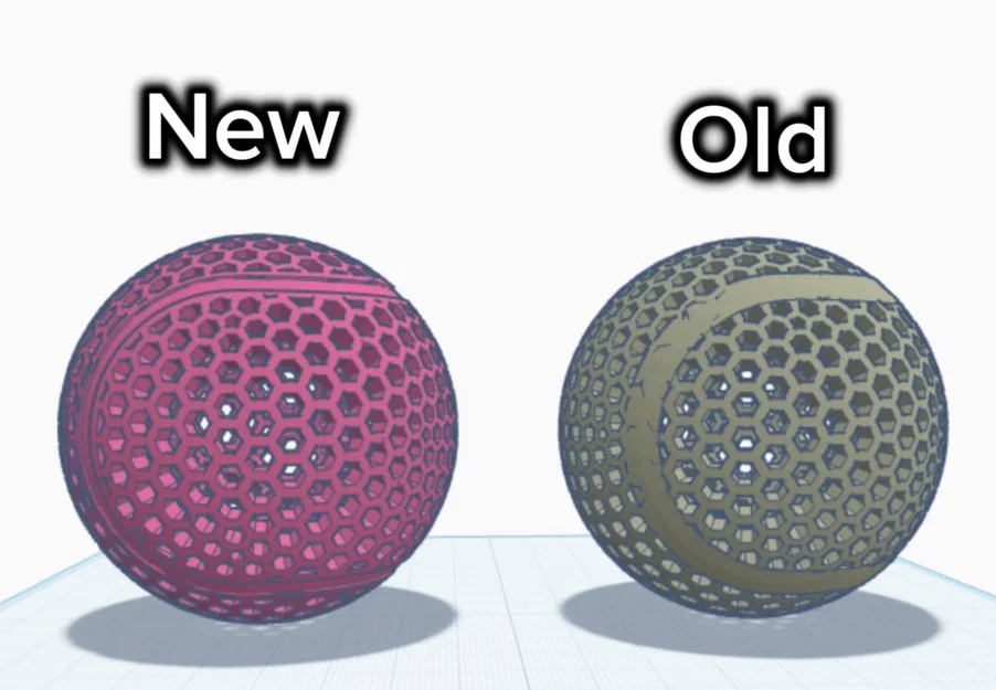 Mô hình quả bóng tennis Airless v2: Thiết kế in 3D độc đáo - Image 2