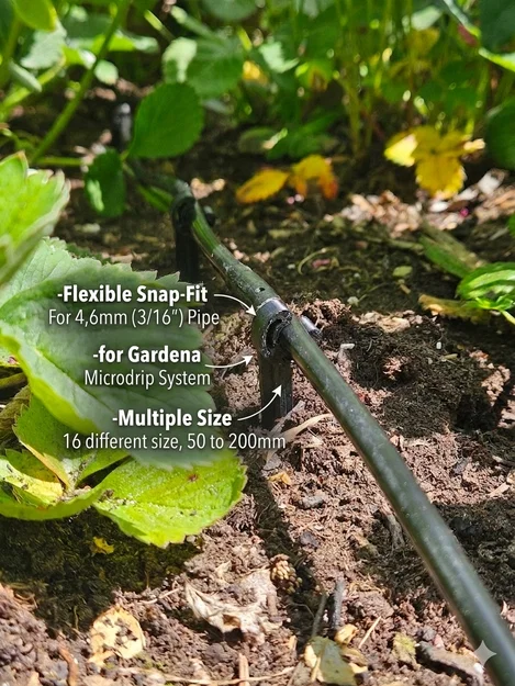 Giá đỡ ống Gardena Micro-Drip 4,6mm nhiều kích thước - Image 1