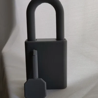 Ổ khóa (Print-In-Place) kèm chìa hoạt động thật