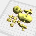 Mô hình chú vịt cử động linh hoạt Ducky 13 in 3D thú vị - Thumbnail 1