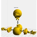 Mô hình chú vịt cử động linh hoạt Ducky 13 in 3D thú vị - Thumbnail 2