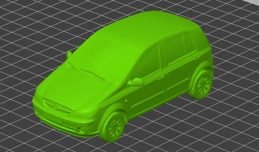 Mô hình 3D xe Hyundai Getz (2006) để bàn tinh tế - Image 1