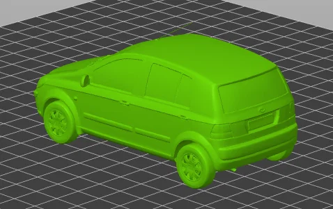 Mô hình 3D xe Hyundai Getz (2006) để bàn tinh tế - Image 3