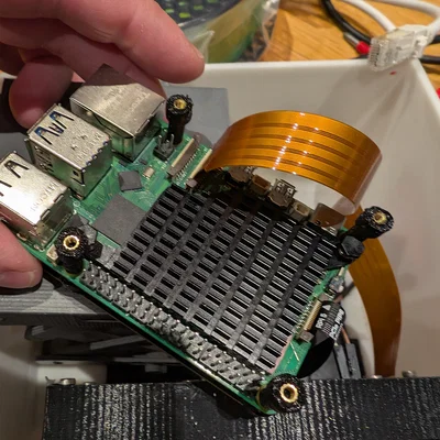 Bộ standoff/spacer in 3D cho Pimoroni NVME Base & Waveshare POE hat trên Raspberry Pi 5