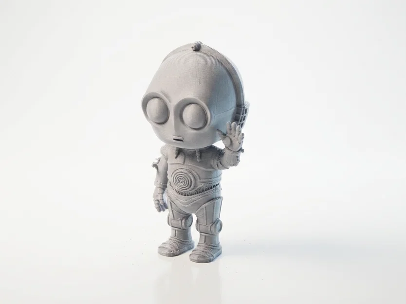 Mô hình bust C-3PO Star Wars in 3D - Image 1