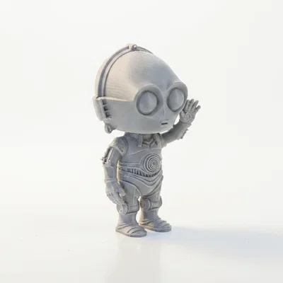 Mô hình bust C-3PO Star Wars in 3D