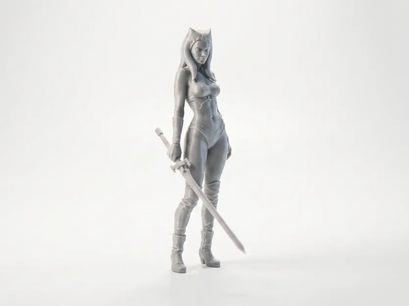 Mô hình 3D in Ahsoka - Tượng sưu tầm Star Wars - Image 2