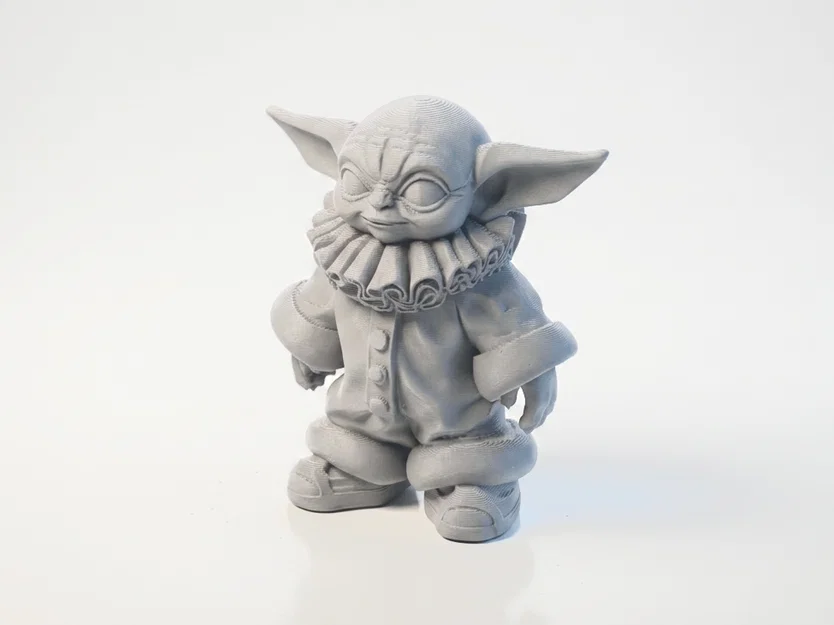 Mô hình đầu lâu Clown Grogu Star Wars in 3D - Image 1