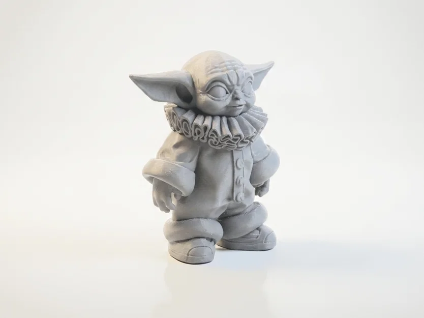 Mô hình đầu lâu Clown Grogu Star Wars in 3D - Image 2