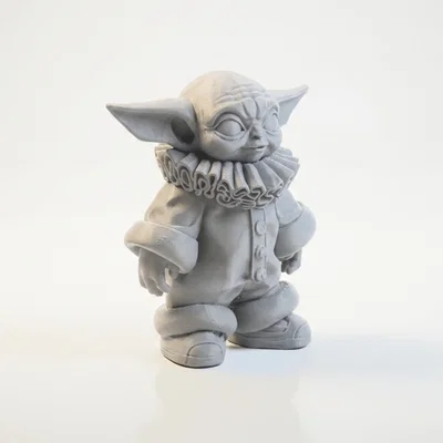 Mô hình đầu lâu Clown Grogu Star Wars in 3D