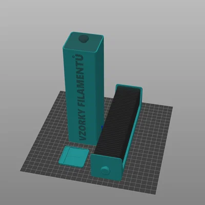 Bộ Hộp Lưu Trữ Mẫu Sợi In 3D (Filament Sample Holder) 43 Vị Trí