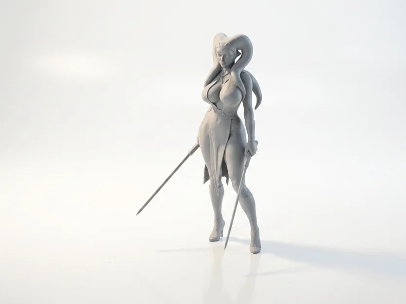 Mô hình Aayla Secura phe bóng tối - File in 3D Star Wars - Image 1