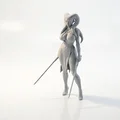 Mô hình Aayla Secura phe bóng tối - File in 3D Star Wars - Thumbnail 1