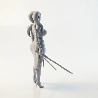 Mô hình Aayla Secura phe bóng tối - File in 3D Star Wars