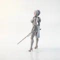 Mô hình Aayla Secura phe bóng tối - File in 3D Star Wars - Thumbnail 4