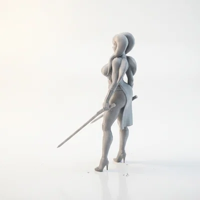 Mô hình Aayla Secura phe bóng tối - File in 3D Star Wars