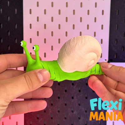 Ốc sên khớp nối Flexi Snail – In-liền (Print-in-Place) – Không cần support