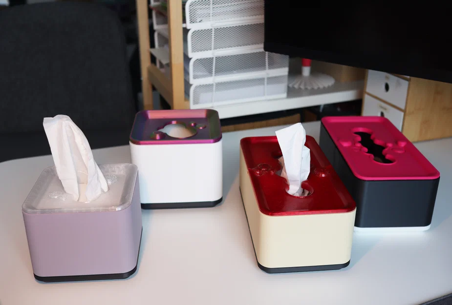 Hộp khăn giấy và khay lưu trữ mô-đun (cho máy in A1 mini BambuLab hoặc máy in cỡ nhỏ) - Image 3