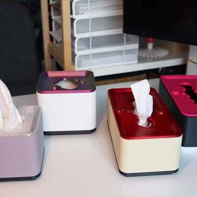 Hộp khăn giấy và khay lưu trữ mô-đun (cho máy in A1 mini BambuLab hoặc máy in cỡ nhỏ)