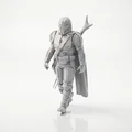 Mô hình chiến binh Mandalorian Star Wars in 3D - Thumbnail 1