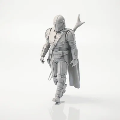 Mô hình chiến binh Mandalorian Star Wars in 3D