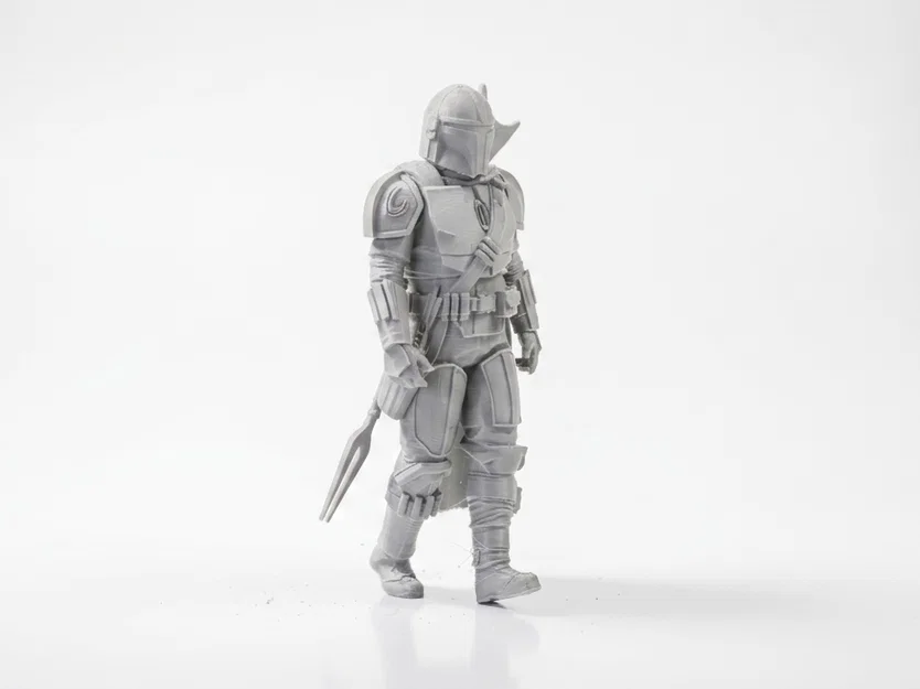 Mô hình chiến binh Mandalorian Star Wars in 3D - Image 2