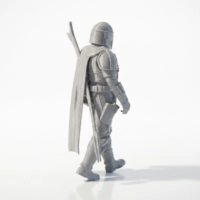 Mô hình chiến binh Mandalorian Star Wars in 3D