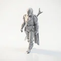 Mô hình Mandalorian Warrior Star Wars in 3D - Thumbnail 1