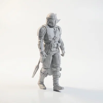Mô hình Mandalorian Warrior Star Wars in 3D