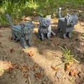 Bộ 3 mô hình mèo Pixel, phong cách Low Poly - Thumbnail 2