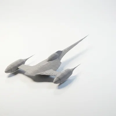 Mô hình 3D Naboo Starfighter Ship trong Star Wars